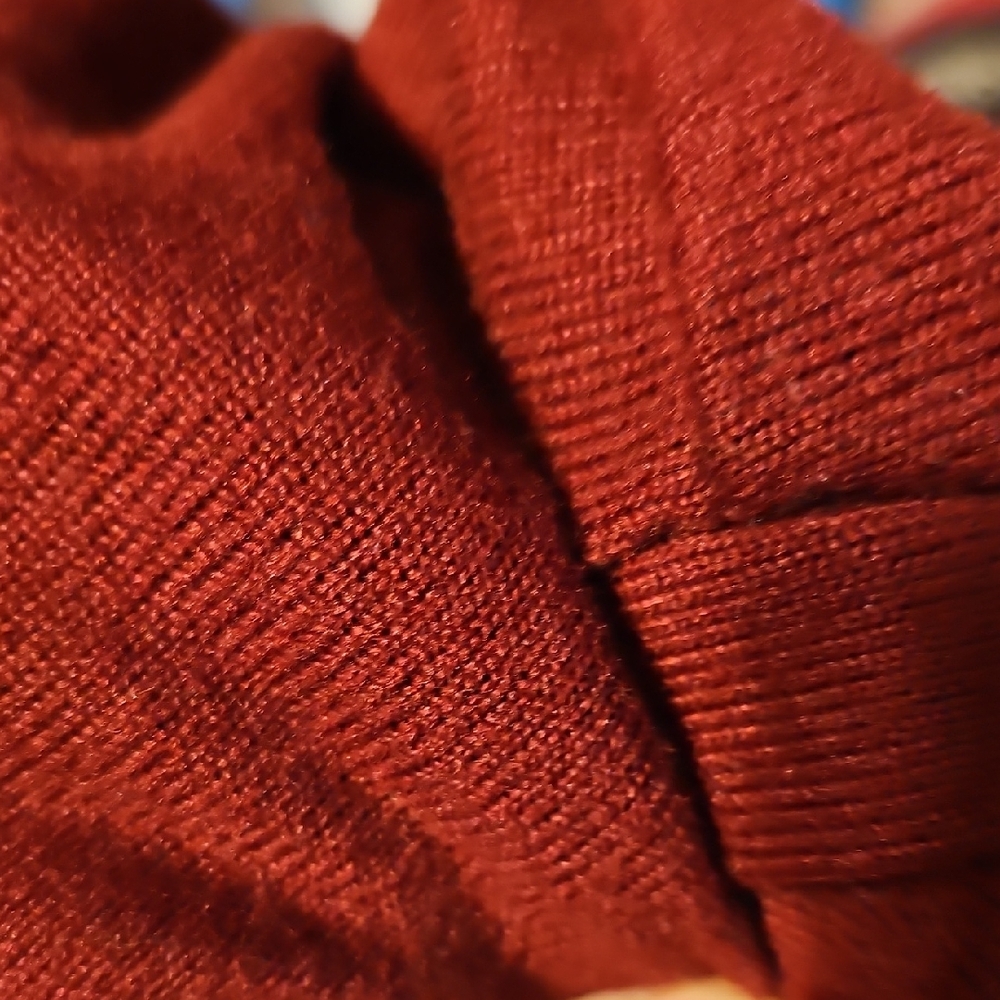 Red Button-Up Cardigan - Picture 7 of 7